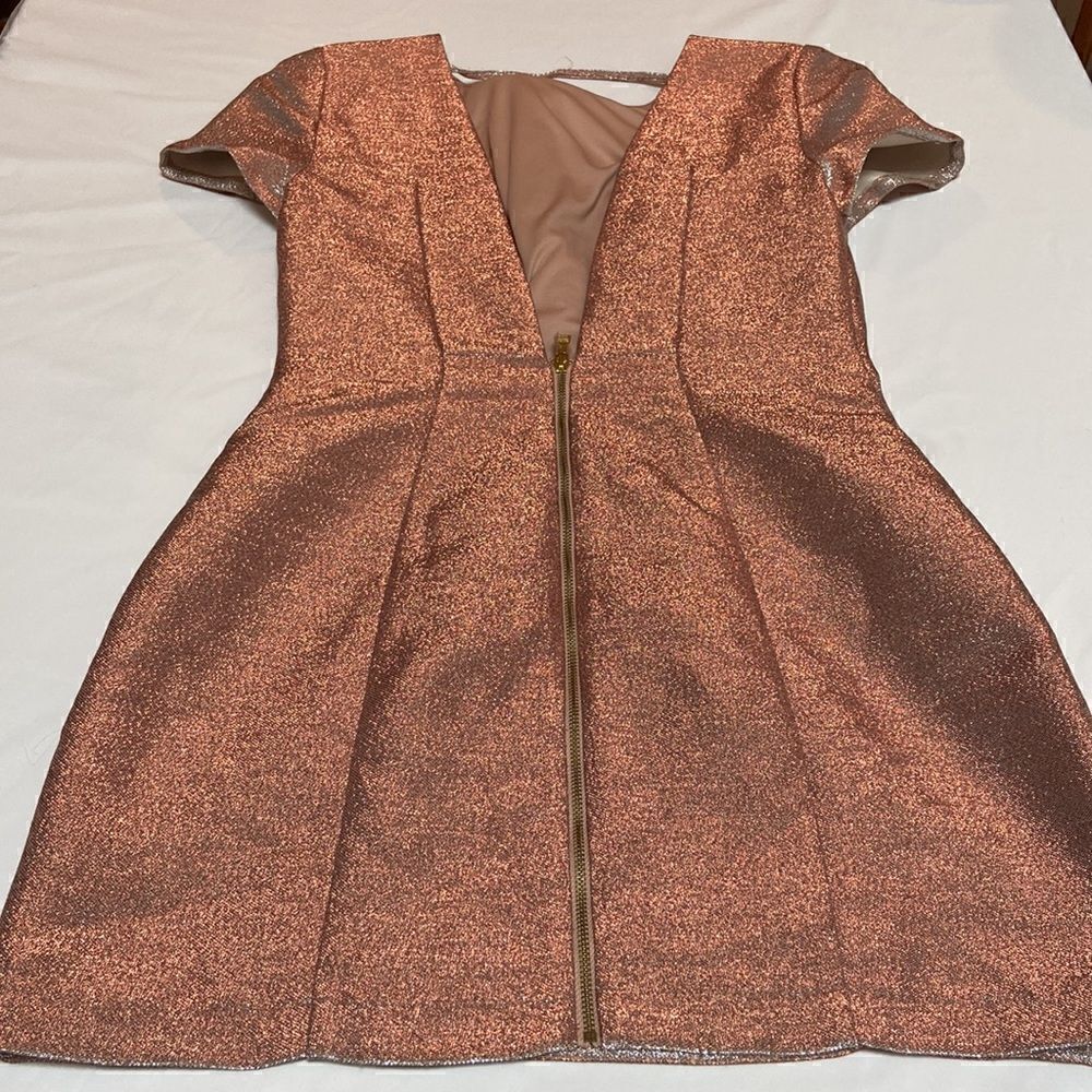 Express Rose Gold Metallic Shimmer Open Back - Picture 9 of 13